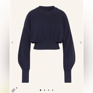 Sweaty Betty Navy Cropped Sweatshirt